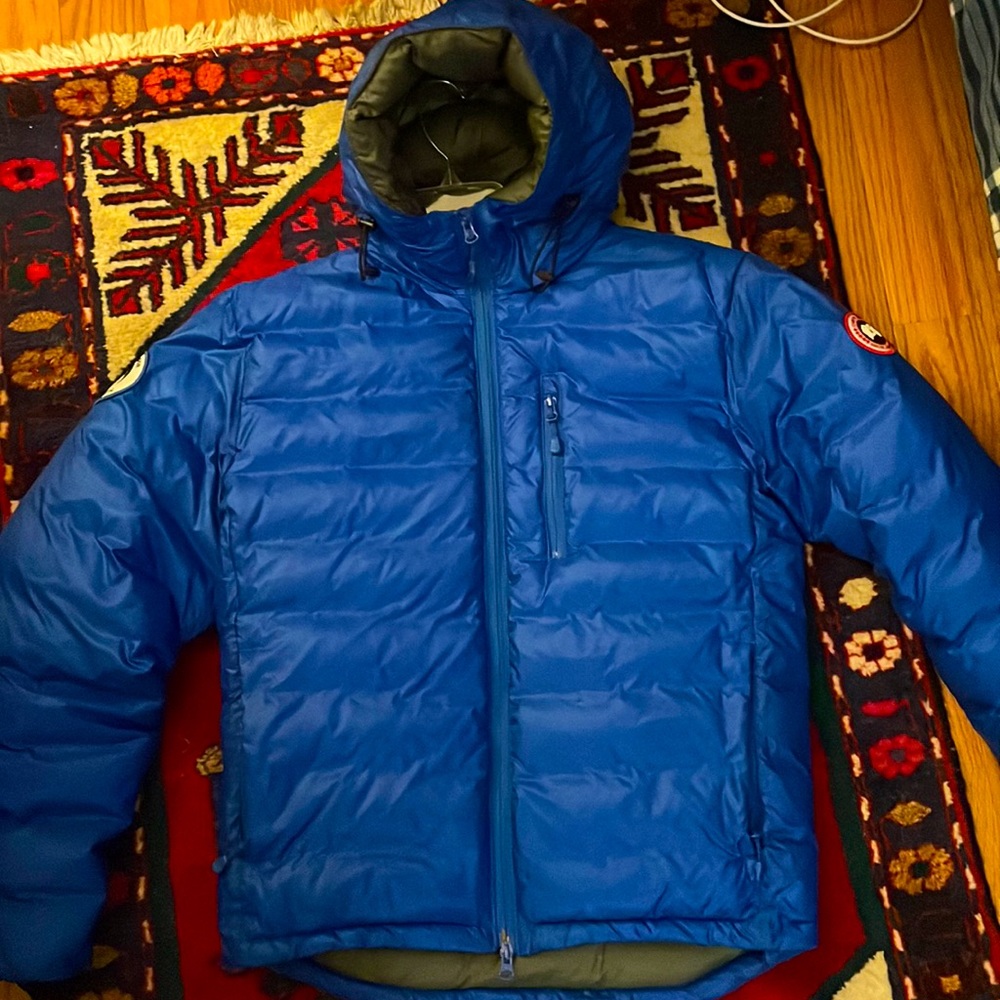 Canada Goose mens PBI Lodge Hoody PBI Blue Size Small